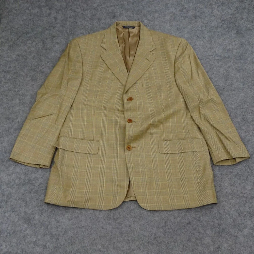 Brooks Brother Sports Jacket Mens 42R Brown Wool Coat Blazer